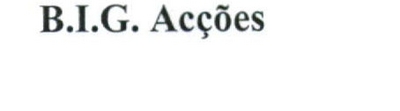 B. I. G. ACÇÕES