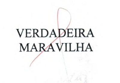 VERDADEIRA MARAVILHA