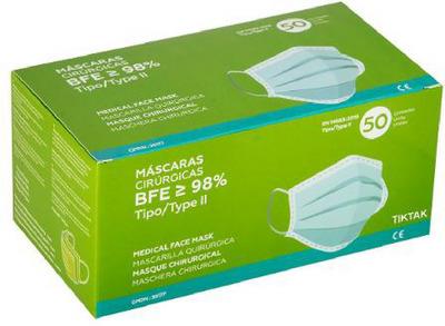 BFE 98% - TIK TAK - MÁSCARAS CIRÚRGICAS TIPO/TYPE II
