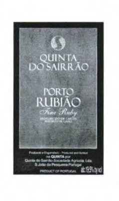 QUINTA DO SAIRRÃO PORTO RUBIÃO