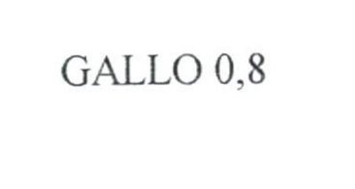 GALLO 0,8