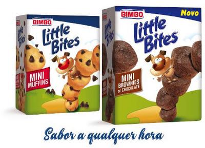 BIMBO LITTLE BITES MINI MUFFINS NOVO MINI BROWNIES DE CHOCOLATE SABOR A QUALQUER HORA