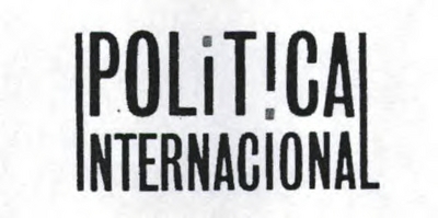 POLÍTICA INTERNACIONAL