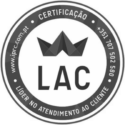 CERTIFICAÇÃO LAC - LIDER NO ATENDIMENTO AO CLIENTE; +351 707 502 580; WWW.IPRC.COM.PT