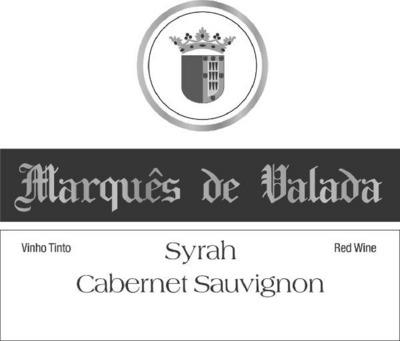 MARQUÊS DE VALADA VINHO TINTO SYRAH RED WINE CABERNET SAUVIGNON