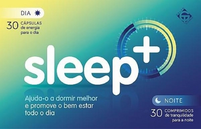 GRUPO TECNIMEDE SLEEP + AJUDA - O A DORMIR MELHOR E PROMOVE O BEM ESTAR TODO O DIA - 30 CAPSULAS DE ENERGIA PARA O DIA, 30 COMPRIMIDOS DE TRANQUILIDADE PARA A NOITE.