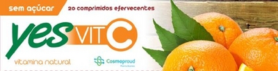 YESVITC - VITAMINA NATURAL - SEM AÇUCAR - 20 COMPRIMIDOS EFERVECENTES - COSMOPROUD PHARMA BUSINESS