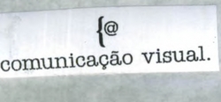 COMUNICAÇÃO VISUAL