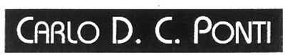 CARLO D. C. PONTI