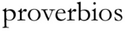 PROVERBIOS