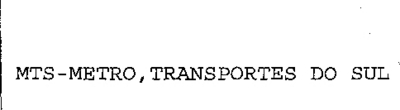 MTS-METRO, TRANSPORTES DO SUL
