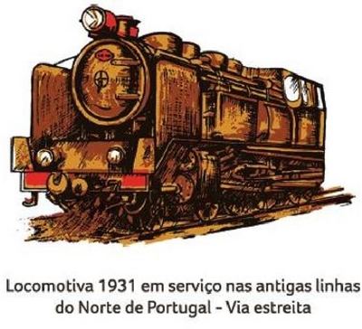 LOCOMOTIVA 1931 EM SERVIÇO NAS ANTIGAS LINHAS DO NORTE DE PORTUGAL-VIA ESTREITA