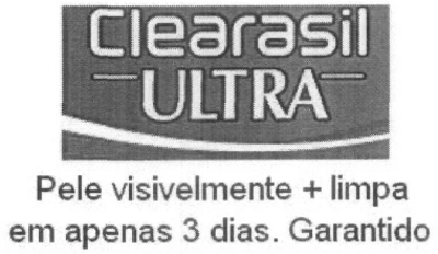 CLEARASIL ULTRA PELE VISIVELMENTE + LIMPA EM APENAS 3 DIAS. GARANTIDO