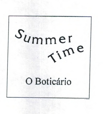 SUMMER TIME O BOTICÁRIO