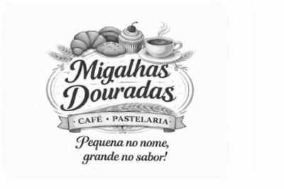 CAFÉ PASTELARIA MIGALHAS DOURADAS PEQUENA NO NOME GRANDE NO SABOR