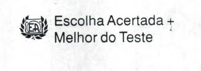 ESCOLHA ACERTADA + MELHOR DO TESTE