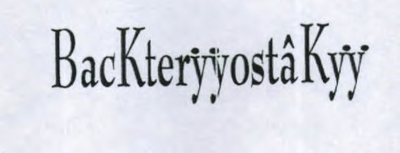 BACKTERYYOSTÂKYY