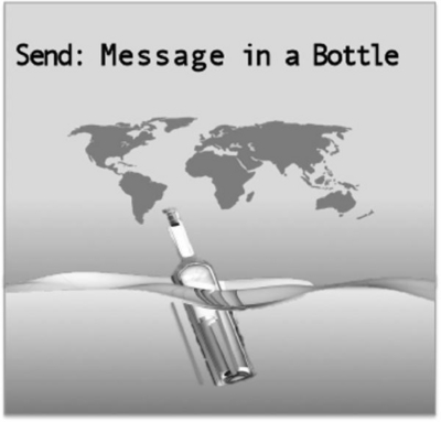 SEND : MESSAGE IN A BOTTLE