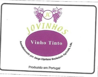 JC JOVINHOS-VINHO TINTO-ACONDICIONADO POR JORGE CIPRIANO SOCIEDADE AGRICOLA LDA-PRODUZIDO EM PORTUGAL