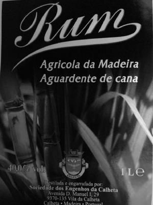 RUM AGRÍCOLA DA MADEIRA AGUARDENTE DE CANA