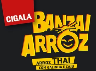 CIGALA BANZAI ARROZ ARROZ THAI COM GALINHA E CAJU