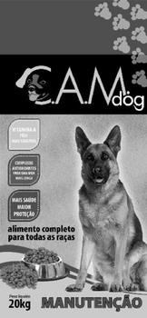 C.A.M. DOG - VITAMINA A PÊLO MAIS SAUDÁVEL - COMPLEXOS ANTIOXIDANTES PARA UMA VIDA MAIS LONGA - MAIS SAÚDE MAIOR PROTEÇÃO - ALIMENTO COMPLETO PARA TODAS AS RAÇAS - MANUTENÇÃO - PESO LÍQUIDO 20 KG
