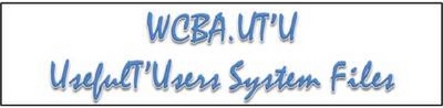 WCBA.UT'U - USEFULT'USERS SYSTEM FILES