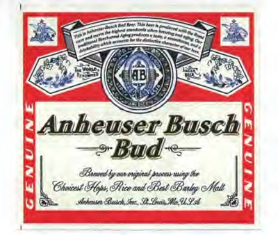 ANHEUSER BUSCH BUD