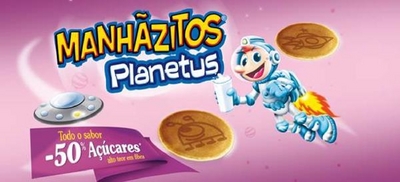 MANHÃZITOS PLANETUS TODO O SABOR -50% AÇÚCARES ALTO TEOR EM FIBRA