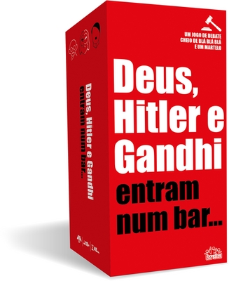DEUS, HITLER E GANDHI ENTRAM NUM BAR...UM JOGO DE DEBATE CHEIO DE BLÁ BLÁ BLÁ E UM MARTELO