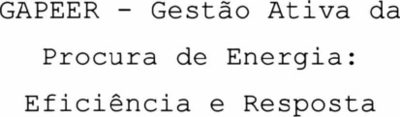 GAPPER - GESTÃO ATIVA DA PROCURA DE ENERGIA: EFICIÊNCIA E RESPOSTA