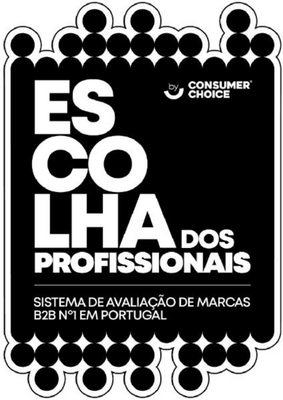 ESCOLHA DOS PROFISSIONAIS - SISTEMA DE AVALIAÇÃO DE MARCAS B2B Nº1 EM PORTUGAL BY CONSUMER CHOICE