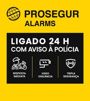 PROSEGUR ALARMS LIGADO 24 H COM AVISO À POLÍCIA RESPOSTA IMEDIATA VÍDEO VIGILÂNCIA TRIPLA SEGURANÇA