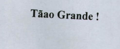 TÃAO GRANDE!