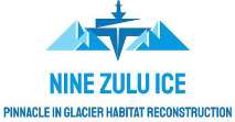 NINE ZULU ICE PINNACLE IN GLACIER HABITAT RECONSTRUCTION