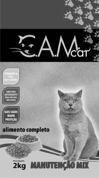 C.A.M. CAT - VITAMINA A PÊLO MAIS SAUDÁVEL - COMPLEXOS ANTIOXIDANTES PARA UMA VIDA MAIS LONGA - MAIS SAÚDE MAIOR PROTEÇÃO - ALIMENTO COMPLETO - MANUTENÇÃO MIX - PESO LÍQUIDO 2 KG