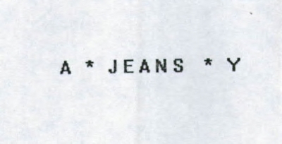 A * JEANS * Y