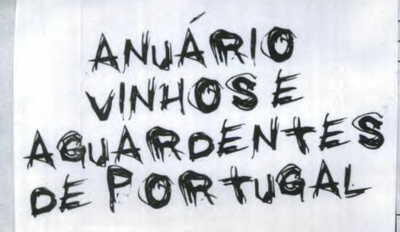 ANUÁRIO VINHOS E AGUARDENTES DE PORTUGAL