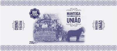 MANTEIGA UNIÃO PASTEURIZADA COM SAL DESDE 1901 O SABOR DA TRADIÇÃO