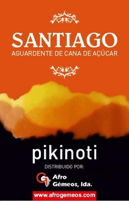SANTIAGO, AGUARDENTE DE CANA DE AÇÚCAR, PIKINOTI,DISTRIBUIDO POR AFROGEMEOS, LDA,WWW.AFROGEMEOS.COM