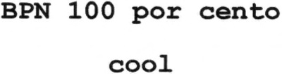 BPN 100 POR CENTO COOL