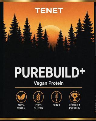 TENET PUREBUILD+ VEGAN PROTEIN 100% VEGAN ZERO GLÚTEN 3 IN 1 FÓRMULA PREMIUM