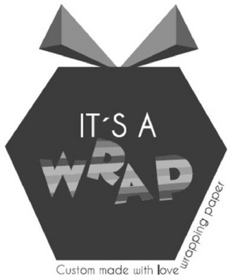 IT'S A WRAP CUSTOM MADE WITH LOVE WRAPPING PAPER