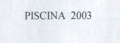 PISCINA 2003