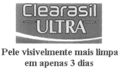 CLEARASIL ULTRA PELE VISIVELMENTE MAIS LIMPA EM APENAS 3 DIAS