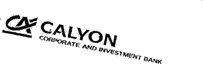 CALYON CORPORATE AND INVESTMENT BANK