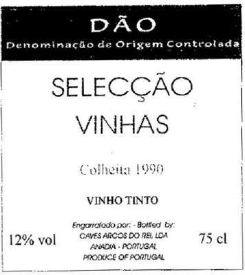 SELECÇÃO VINHAS