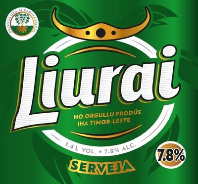 LIURAI HO ORGULLU PRODÚS IHA TIMOR-LESTE SERVEJA PRODUS UZA AI FARINA LOKAL 1.4 L VOL.7.8% ALC.