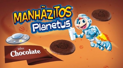 MANHÃZITOS PLANETUS SABOR CHOCOLATE