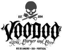 EST. 2014 VOODOO STEAK BURGER AND BEER RIO DE JANEIRO EUA PORTUGAL